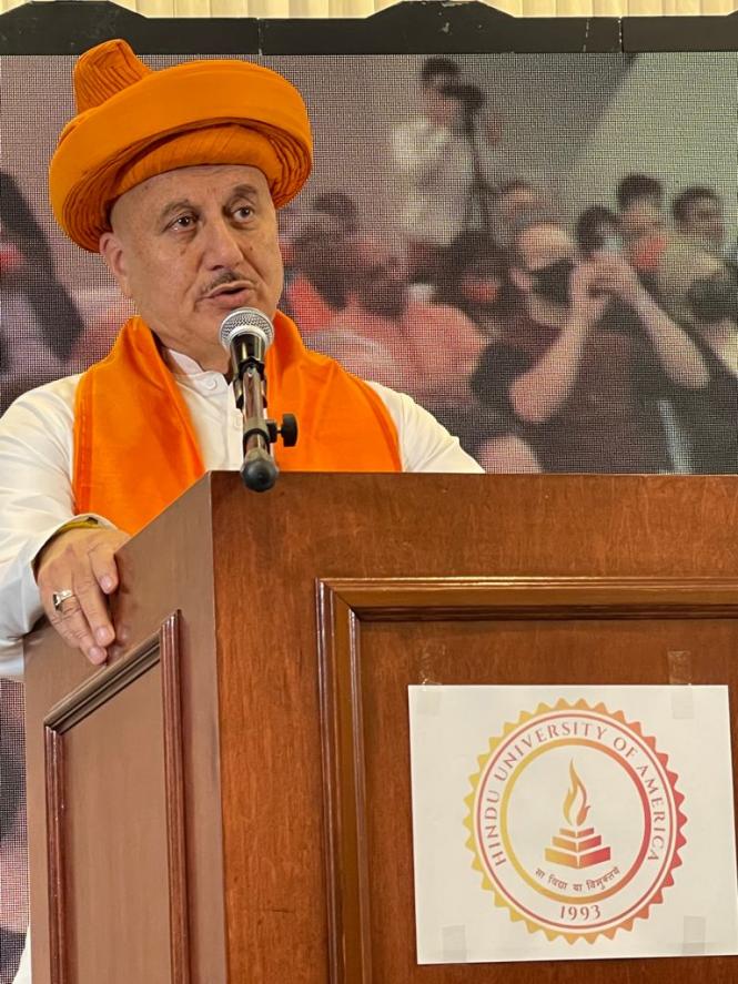 Hindu University Of America Awards An Honorary Doctoral Degree To Padma Bhushan Anupam Kher