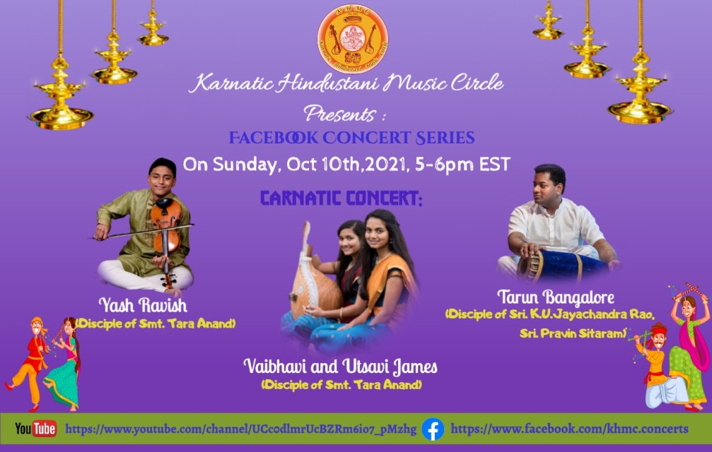 KHMC Concert - Yash Ravish, Vaibhavi And Utsavi James, And Tarun Bangalore