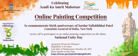 Consulate General Of India, New York: Online Painting Competition - National Unity Day