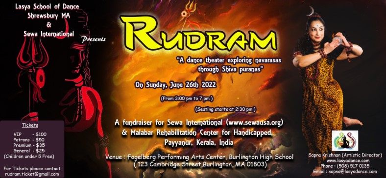 Lasya School Of Dance Set To Enthrall New England With ‘RUDRAM’