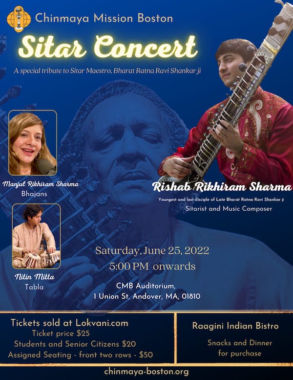 CMB Sitar Concert: Rishab Rikhiram Sharma