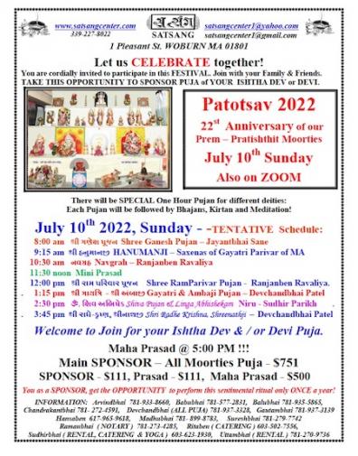 Satsang Center: Patotsav 2022