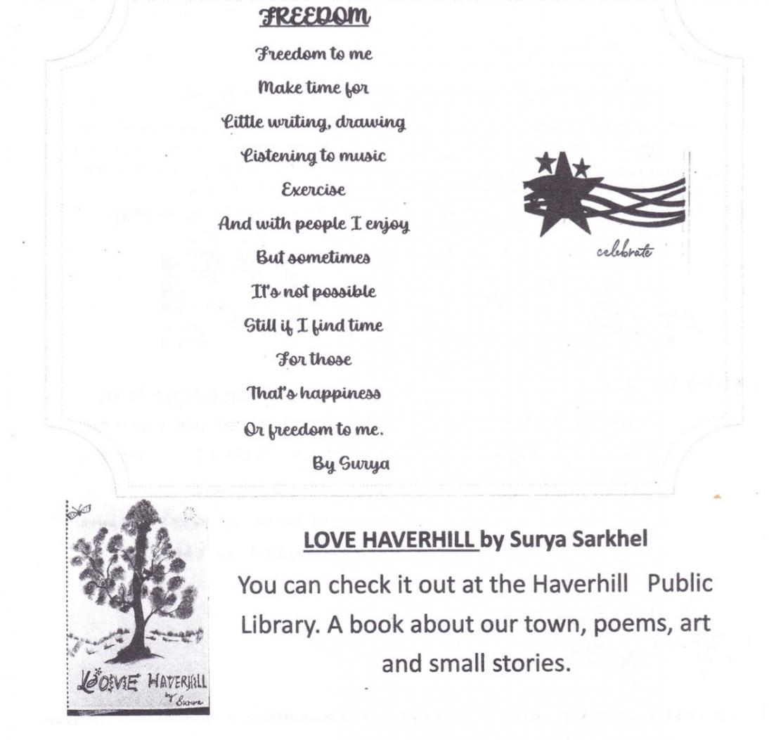 'Freedom' And 'Love Haverhill'
