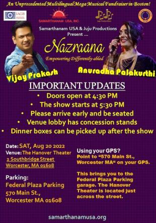 NAZRAANA - A Grand Musical Event In Worcester, MA