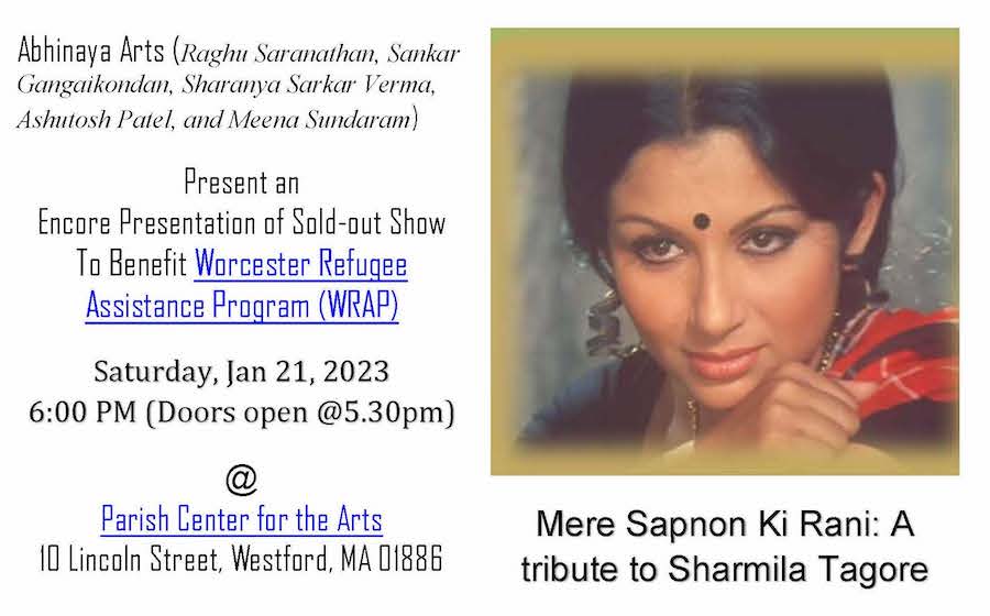 Abhinaya Arts Presents 'Mere Sapnon Ke Rani' To Benefit  For WRAP