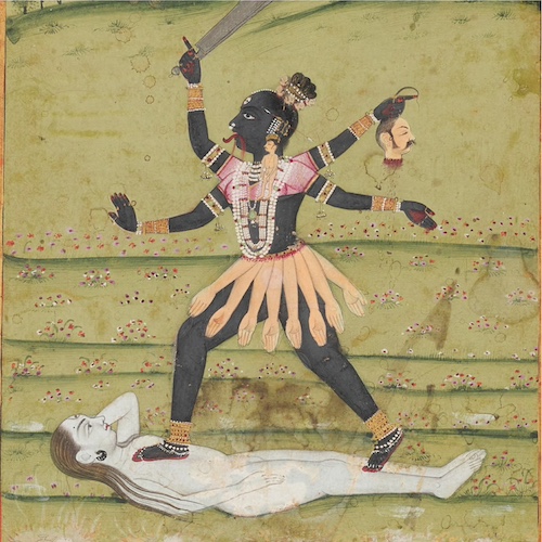Kali Trampling Shiva