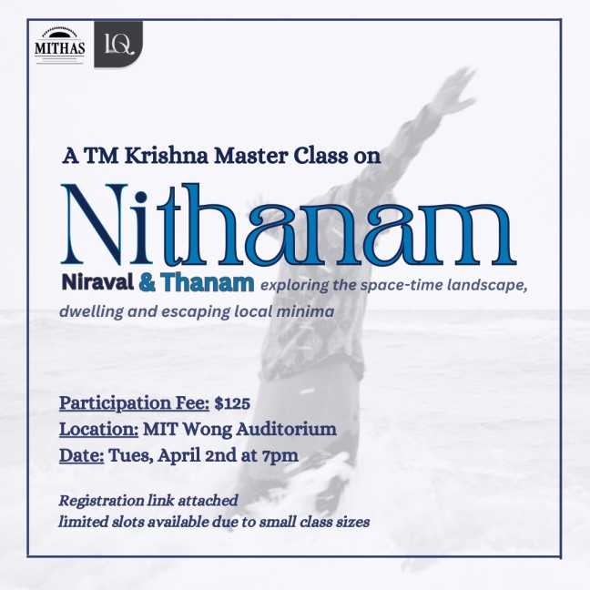 Master Class With TM Krishna