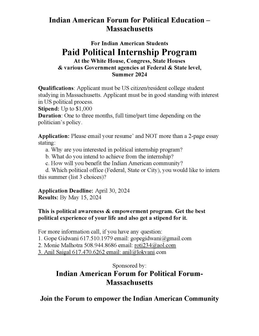 IAFPE Political Internship 2024