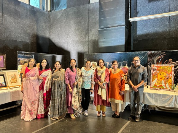 Indian Art Group Exhibition By Kalakruti Artists Enchanted Audience At LearnQuest Music Festival