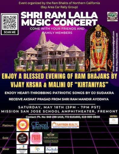 First-of-its-kind Ram Lalla Music Concert In The USA