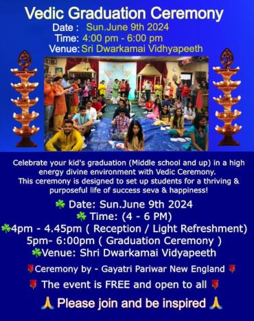 Vedic Graduation Ceremony