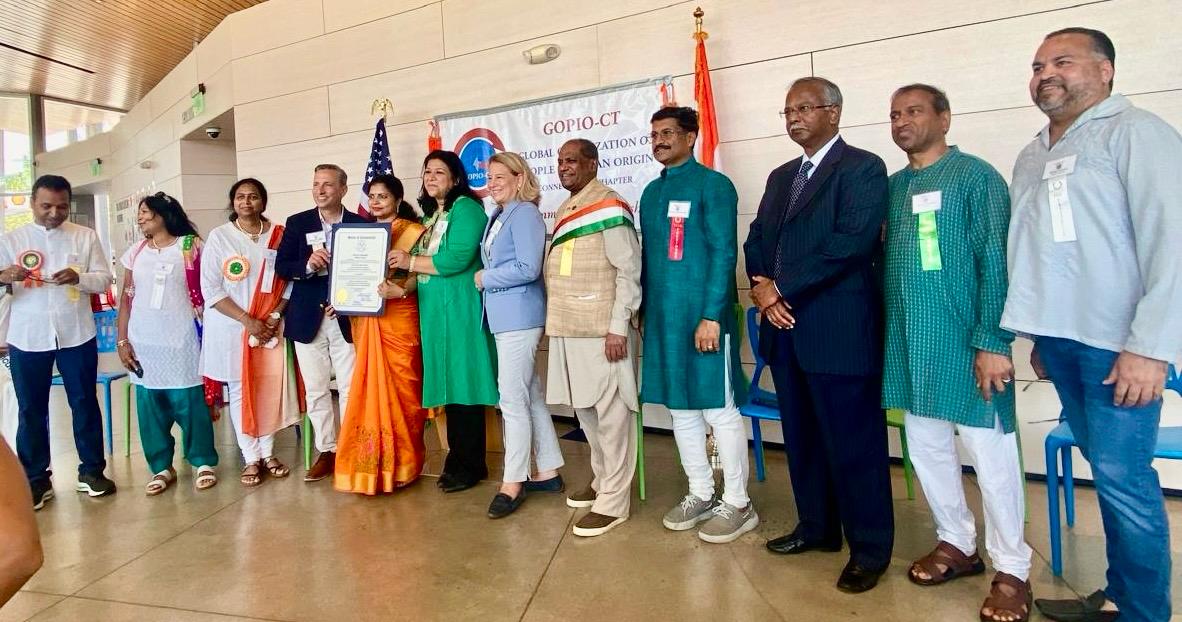 Connecticut General Assembly And Cities Of Stamford And Norwalk<br>Honor India And Indian Americans At India's 78th Anniversary