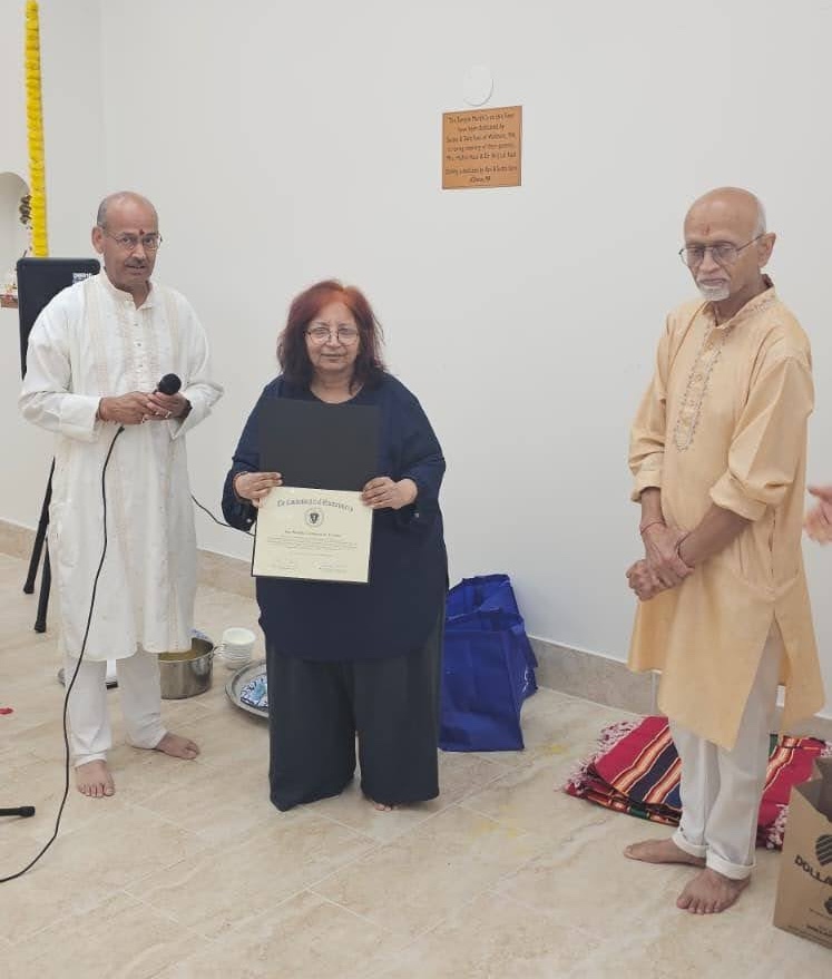 OM Hindu Community Center Gets Governor's Citation