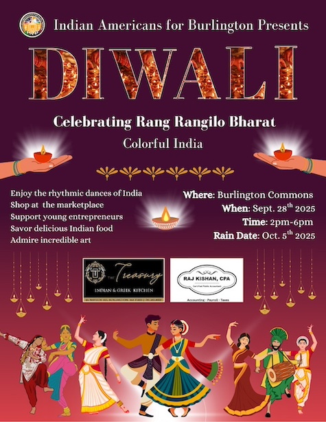 Indian Americans For Burlington To Celebrate 11th Annual Diwali Gala – Rang Rangilo Bharat