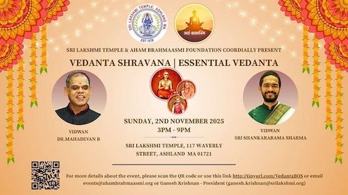 Eminent Advaita Scholars, Sri Lakshmi Temple, Ashland