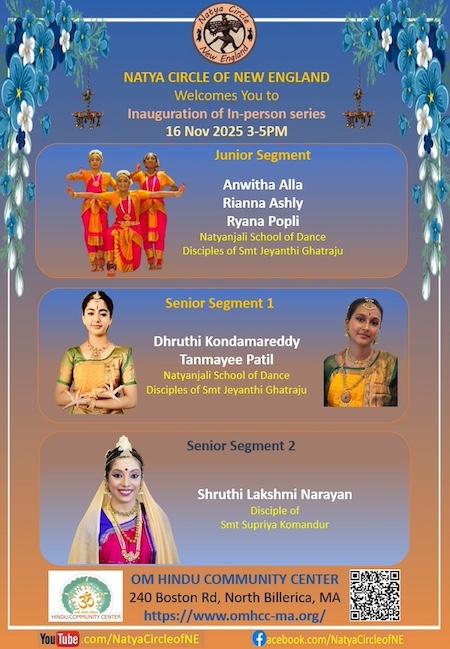 Natya Circle Of New England In Person Dance Performance Series