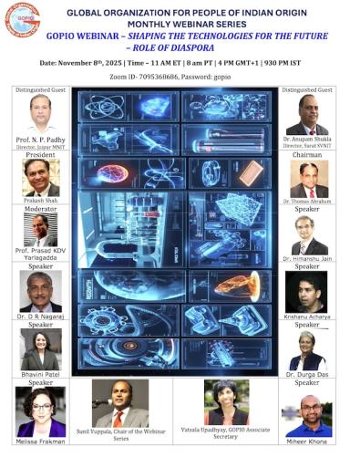GOPIO: Shaping Future Technologies - Role Of The Diaspora