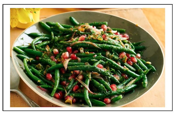 Sautéed Green Beans With Pomegranates