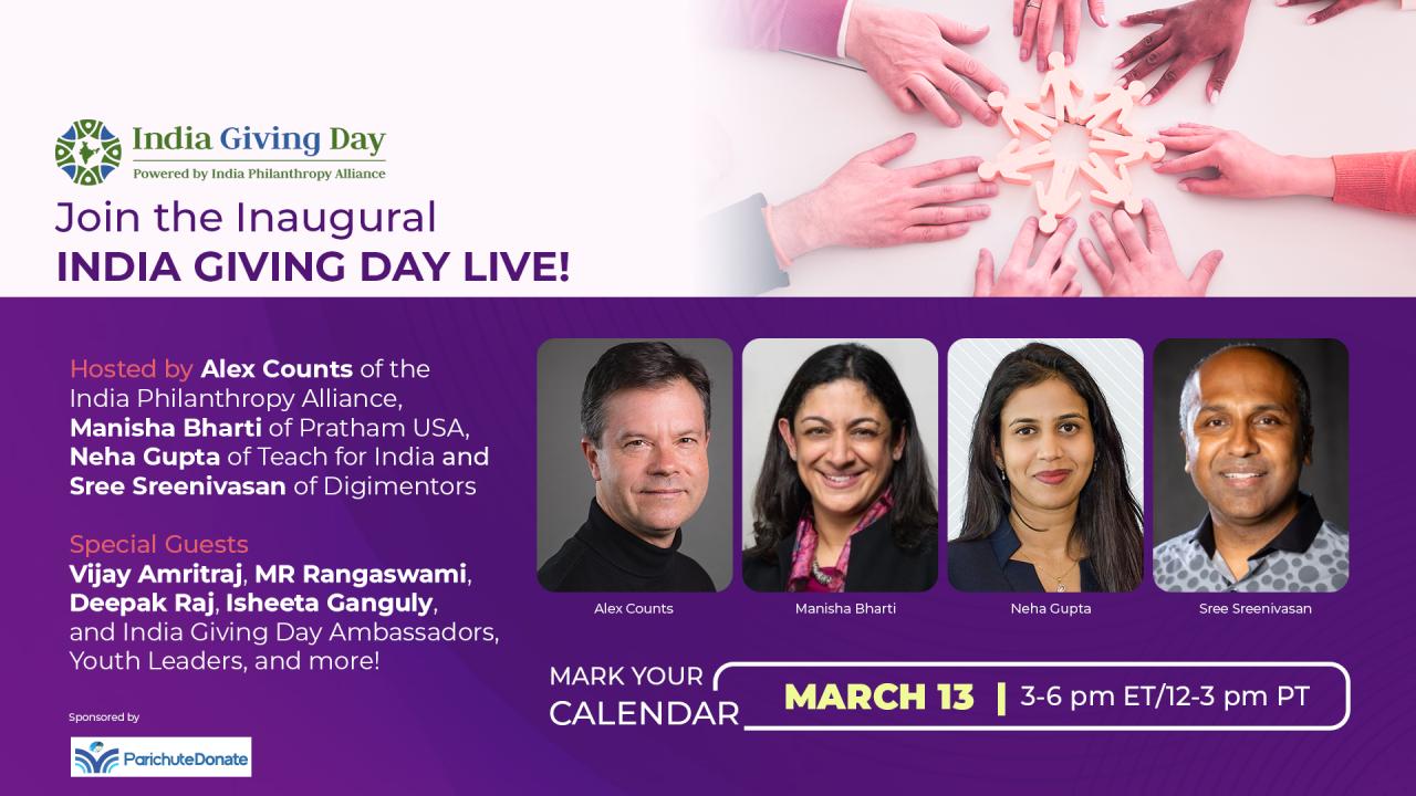 India Giving Day 2026 To Celebrate The PowerOfUs