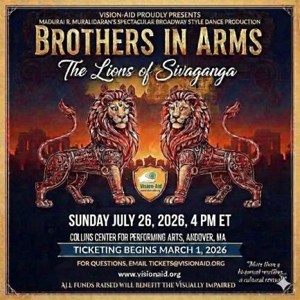 Vision-Aid Unveils Madurai R. Muralidaran’s Broadway-Style Epic “Brothers In Arms: The Lions Of Sivaganga”