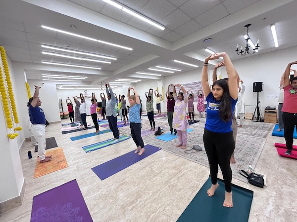 Community Unites At The Om Hindu Community Center To Celebrate International Day Of Yoga 2026