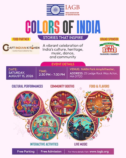 IAGB Announces Month‑Long Celebrations For India’s 79th Independence Day Across Greater Boston