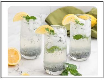 Sabja (Basil) Lemon Cooler