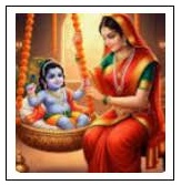 Rocking The Cradle Of Baby Krishna