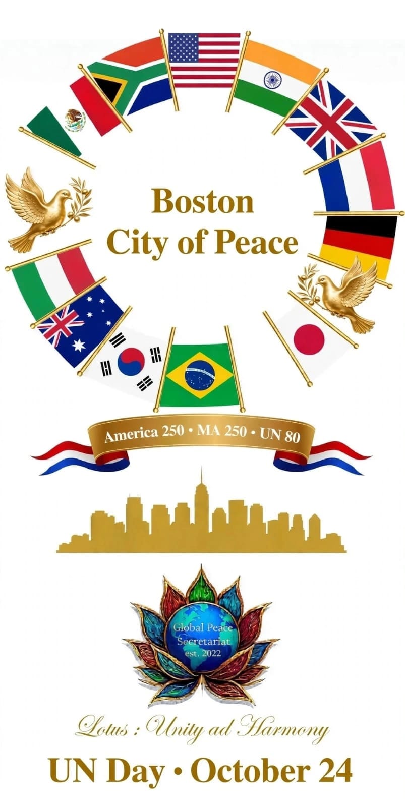 Global Peace Secretariat Awards Boston As 'City Of Peace' Special Citation
