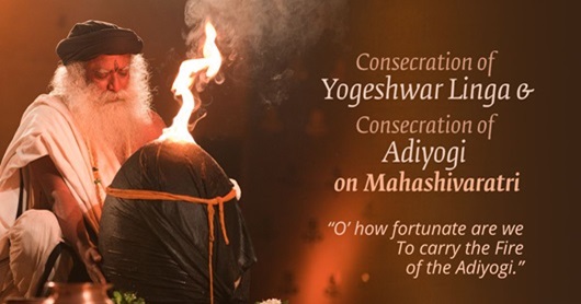 Consecration of yogeshwar linga & Consecration of Adiyogi