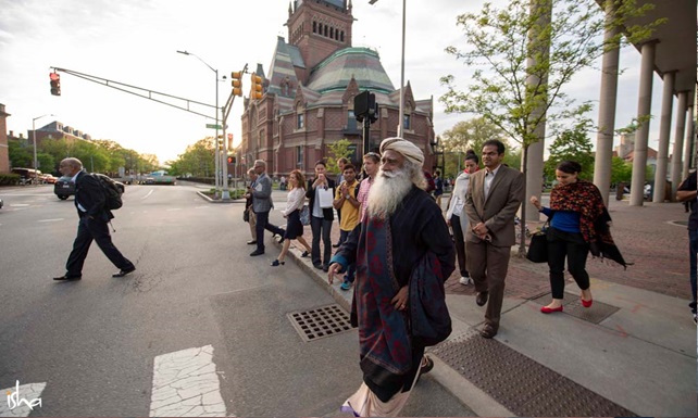 Outside Harvard University