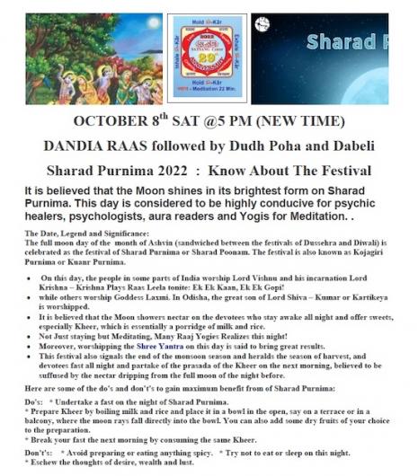 Satsang Center Upcoming Events